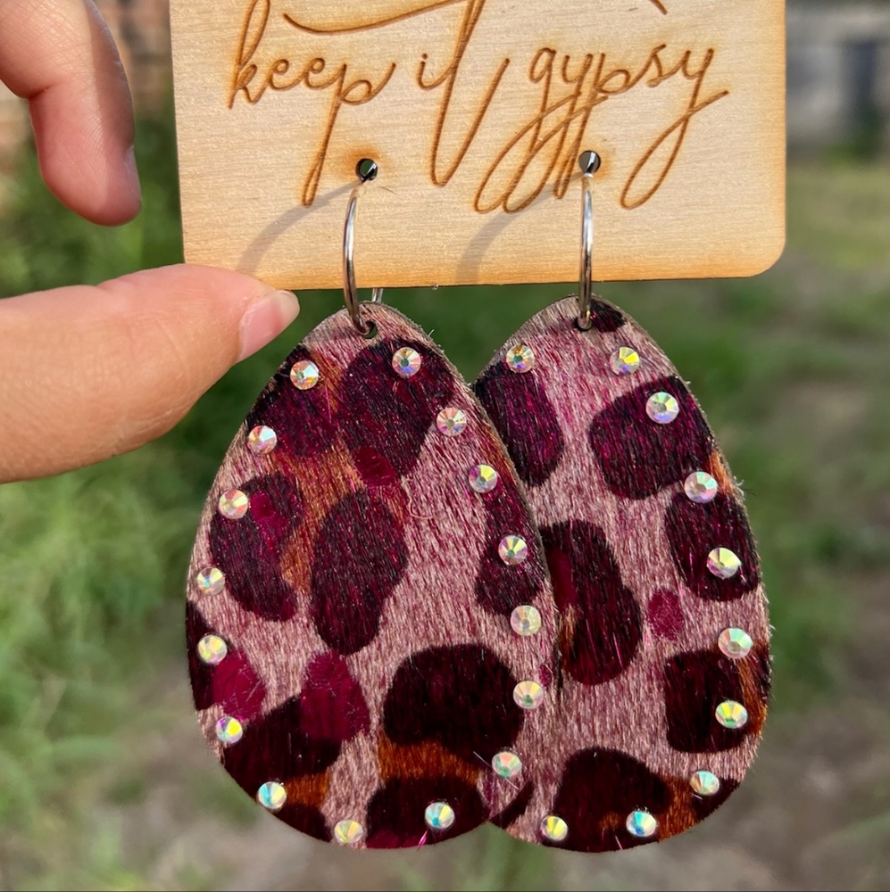 Cowhide Earrings